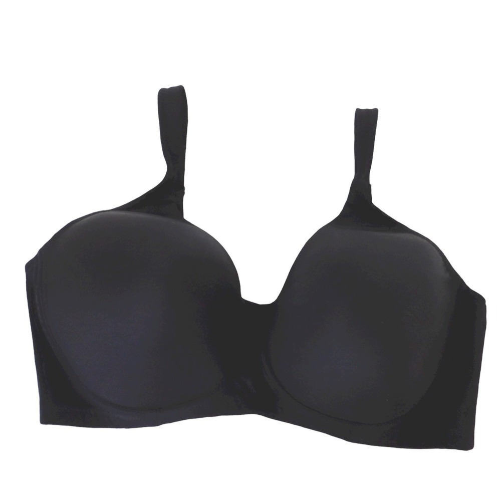 NEW Leading Lady Bra Molded Soft Cup 5042 Black Wirefree Size 42F‎ Wireless